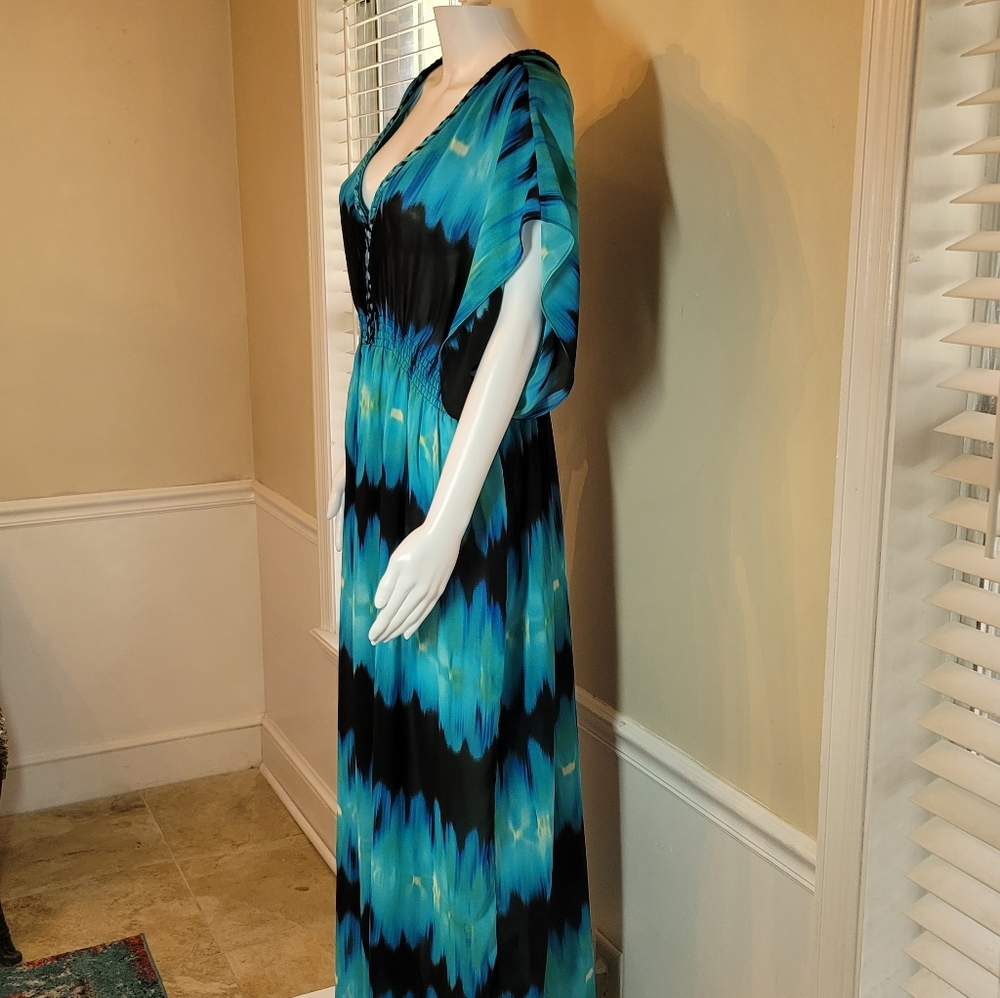 NICOLE MILLER GODDESS DRESS, Sz 16